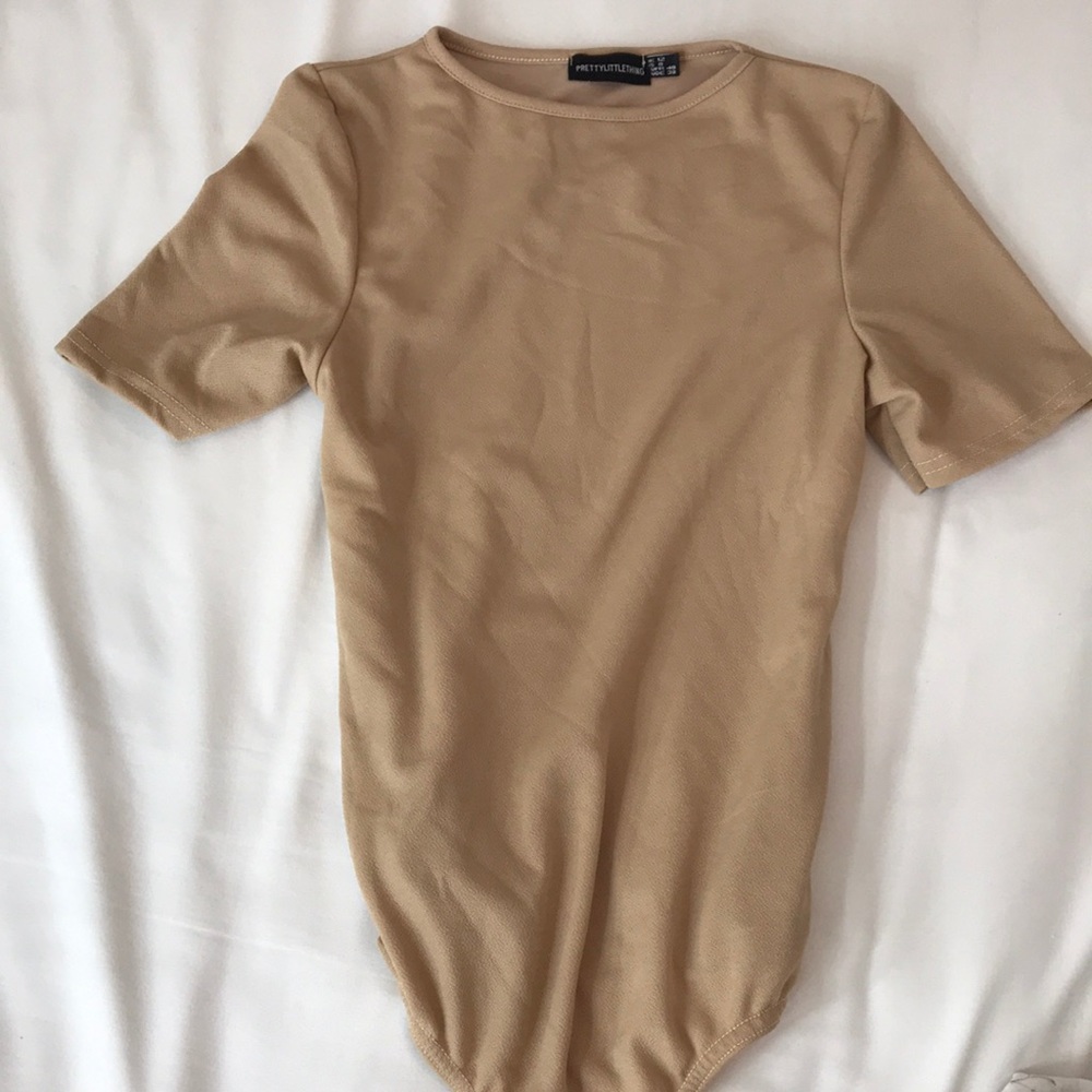 Tan loose bodysuit